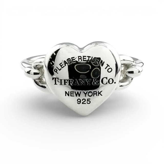 Return to Tiffany Full Heart Ring Silver in Silver from The Reluxe, photo 1 of 1