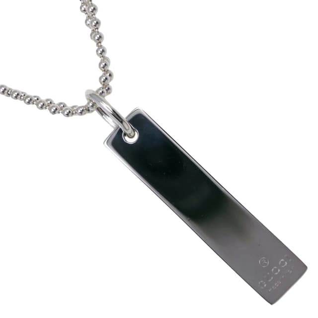 Gucci Bar Ball Chain 925 Sterling Silver Necklace in Silver from The Reluxe, photo 1 of 1