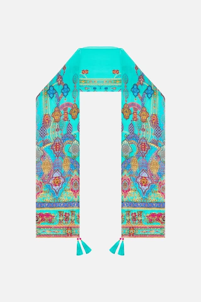 Camilla eBoutique LONG SILK CRINKLE CHIFFON SCARF THE CONCUBINES CORRIDOR, image 1 of 1 from CAMILLA