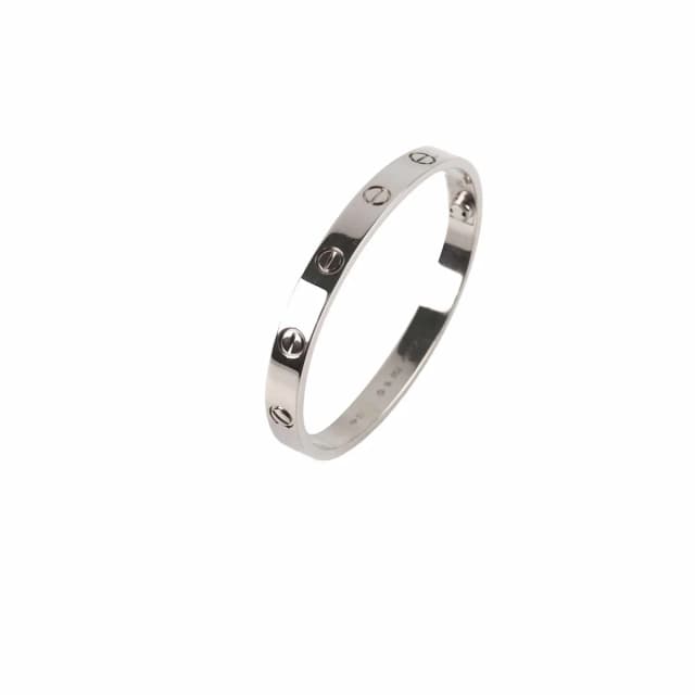 Cartier Classic Love Bracelet White Gold Size 16 in White from The Purse Affair, photo 1 of 1