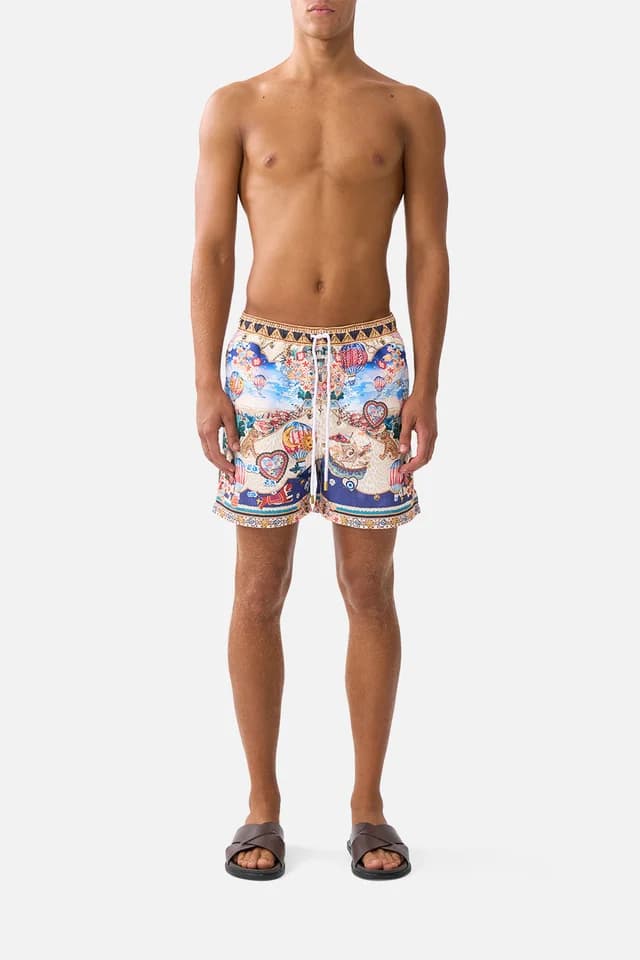 Camilla eBoutique MID LENGTH BOARDSHORT WITH ELASTIC WAIST KAPADOKYA KITSCH, image 1 of 1 from CAMILLA