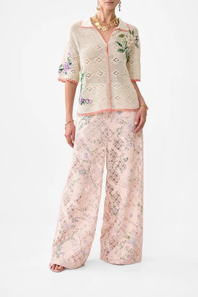 Camilla eBoutique CLASSIC SHIRT- CROCHET ARCHES OF AMOR, image 1 of 1 from CAMILLA