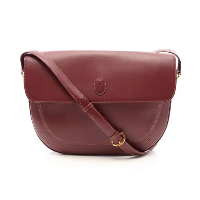 Cartier Shoulder Bag Must Line Bordeaux Leather in Burgundy Leather from The Reluxe, photo 1 of 1