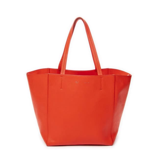 Celine Small Cabas Phantom Tote Bag Red Gray Calfskin Leather in Red Calfskin from The Reluxe, photo 1 of 1