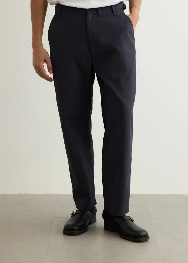 Lemaire Carrot Pants in GRAPHITE BLUE BK871, image 1 of 1 from Incu