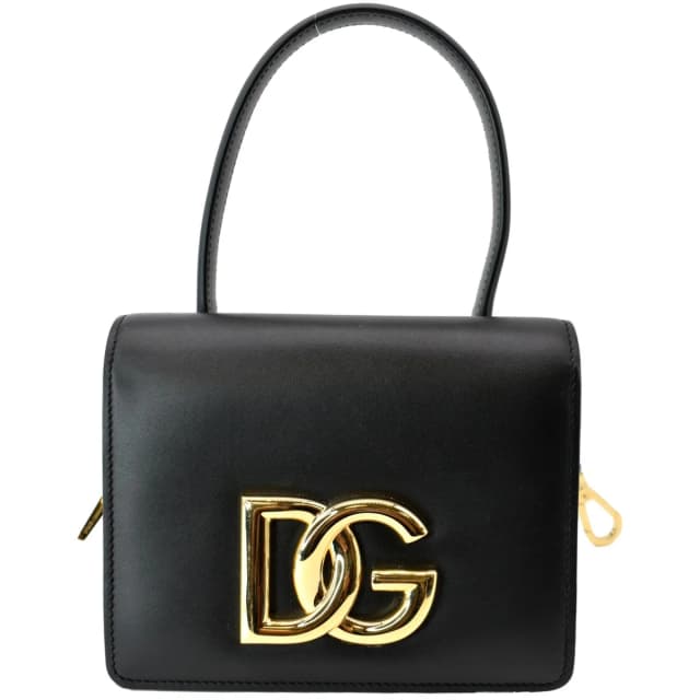 Dolce & Gabbana Mini Leather Belt Bag Black in Black Leather from Dallas Designer Handbags, photo 1 of 1