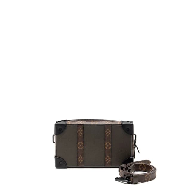 Louis Vuitton soft trunk wallet taiga / monogram canvas khaki green black hardware in Green Coated canvas from EMIER, photo 1 of 1