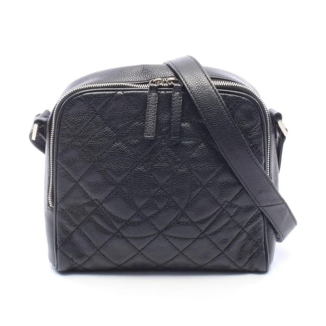 Chanel Shoulder Bag Quilted CC Logo Black Caviar Leather in Black Caviar leather from The Reluxe, photo 1 of 1