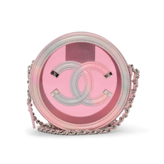Chanel PVC Filigree Round CC Bag in Pink from Blue Spinach, photo 1 of 1