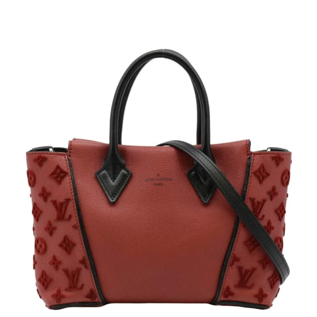 Louis Vuitton W BB Tote Monogram Velours Tote Shoulder Bag Red in Red Leather from Dallas Designer Handbags, photo 1 of 1