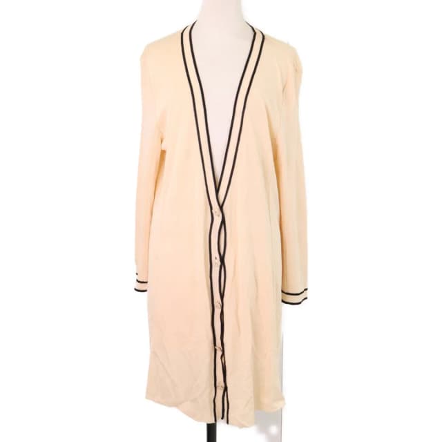 Chanel CC Logo Button Long Cardigan 44 from The Reluxe, photo 1 of 1