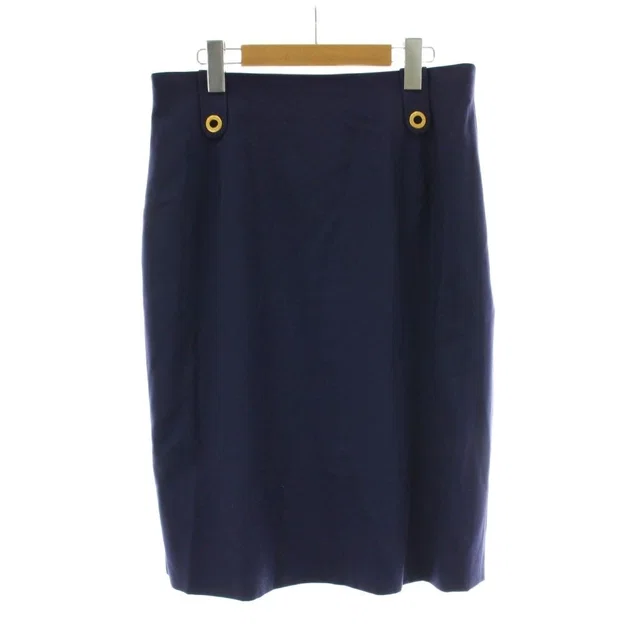 Celine Tight Skirt Logo Ring Navy Vintage Knee Length PP in Navy from The Reluxe, photo 1 of 1