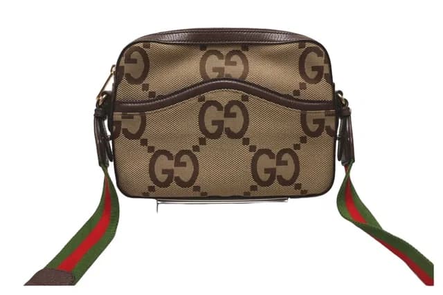 Gucci Jumbo GG Canvas Leather Shoulder Bag in Canvas from The Reluxe, photo 1 of 1