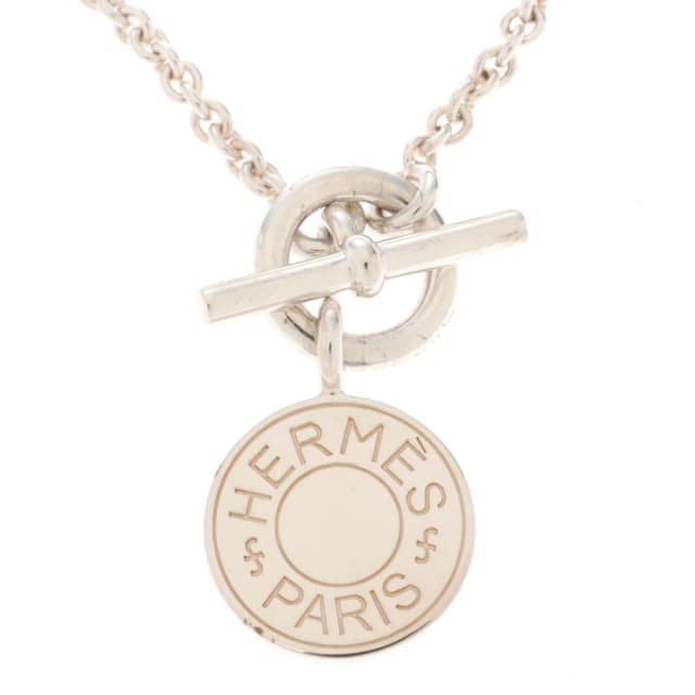 Hermès Amulette Ex-Libris NC Necklace Silver in Silver from The Reluxe, photo 1 of 1