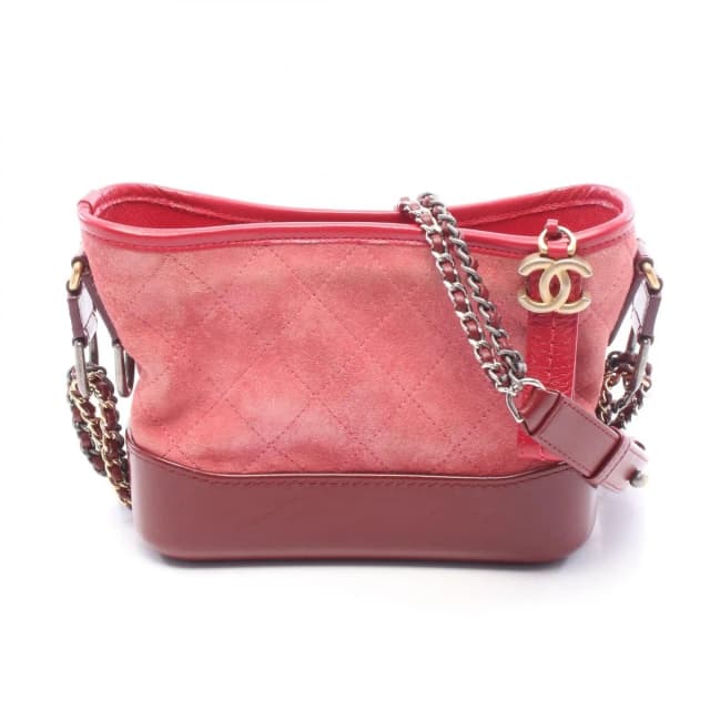 Shoulder Bag Gabrielle de Chanel Small Hobo Pink Wine Red Suede Leather in Burgundy Suede from The Reluxe, photo 1 of 1