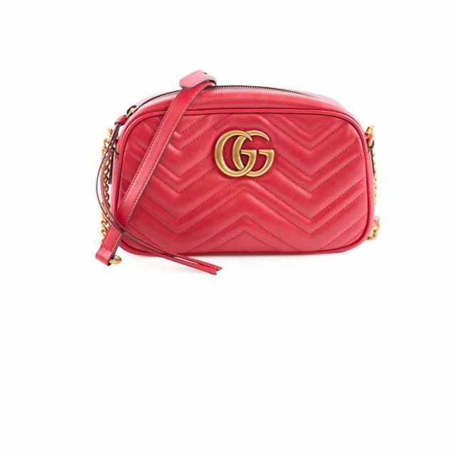 Gucci Marmont Small Red Crossbody in Red Leather from The Purse Affair, photo 1 of 1