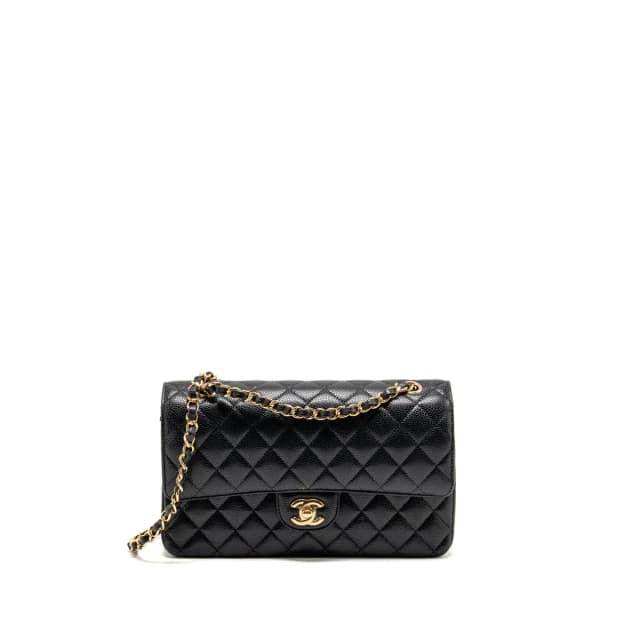 Chanel medium classic double flap bag caviar black GHW in Black Caviar leather from EMIER, photo 1 of 1