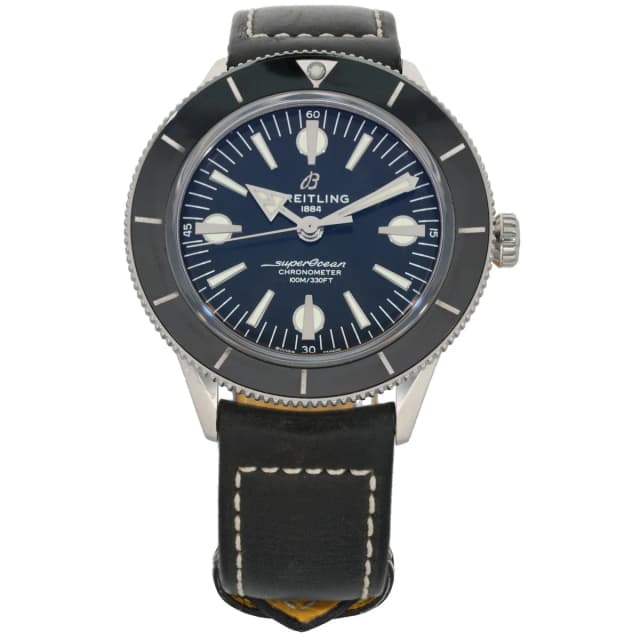 Breitling Superocean Heritage 57 A10370 38mm Stainless Steel Watch in Leather from H&T, photo 1 of 1