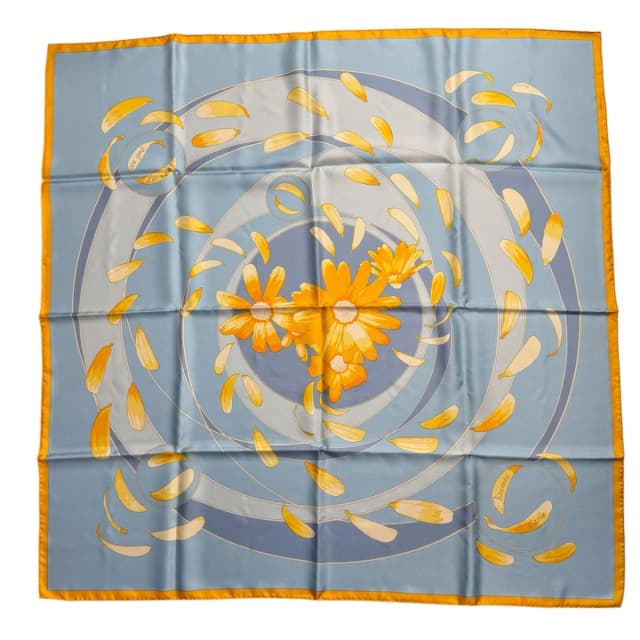 Hermès Carre 90 Leave It to the Wind Reval Chain Ko Silk Scarf in Silk from The Reluxe, photo 1 of 1