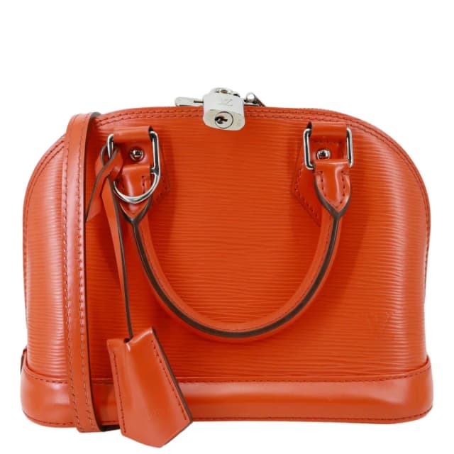 Louis Vuitton Alma BB Epi Leather Satchel Bag Orange in Orange Leather from Dallas Designer Handbags, photo 1 of 1