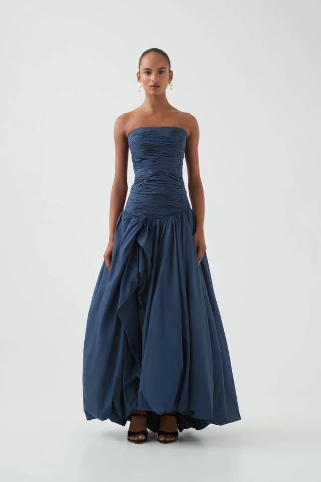 AJE Violette Bubble Skirt in SLATE, image 1 of 1 from Aje
