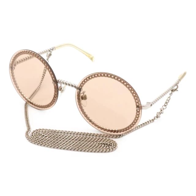 Chanel Glass Chain Sunglasses Round Eyewear from The Reluxe, photo 1 of 1