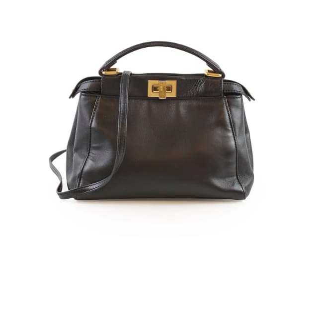 Fendi Mini Peekaboo Nappa Black in Black Nappa leather from The Purse Affair, photo 1 of 1