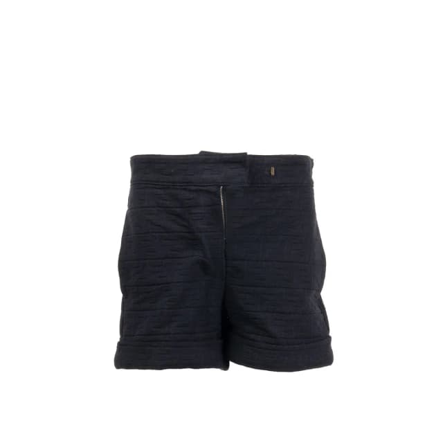 Fendi size 38 Jacquard Shorts Cotton Dark Navy Blue GHW in Navy from EMIER, photo 1 of 1