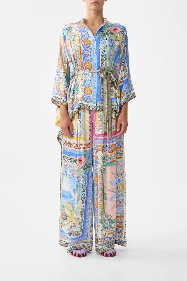Camilla eBoutique BUTTON THROUGH SCARF BLOUSE NAVÀS NOUVEAU, image 1 of 1 from CAMILLA