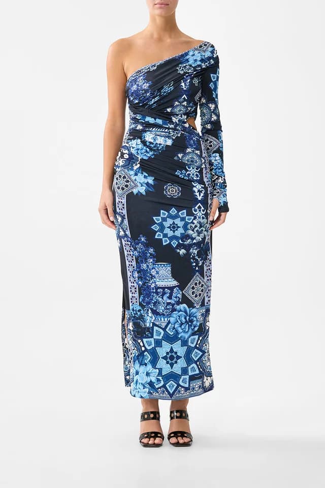 Camilla eBoutique ONE SHOULDER JERSEY CUT OUT DRESS A TILED WONDERLAND, image 1 of 1 from CAMILLA