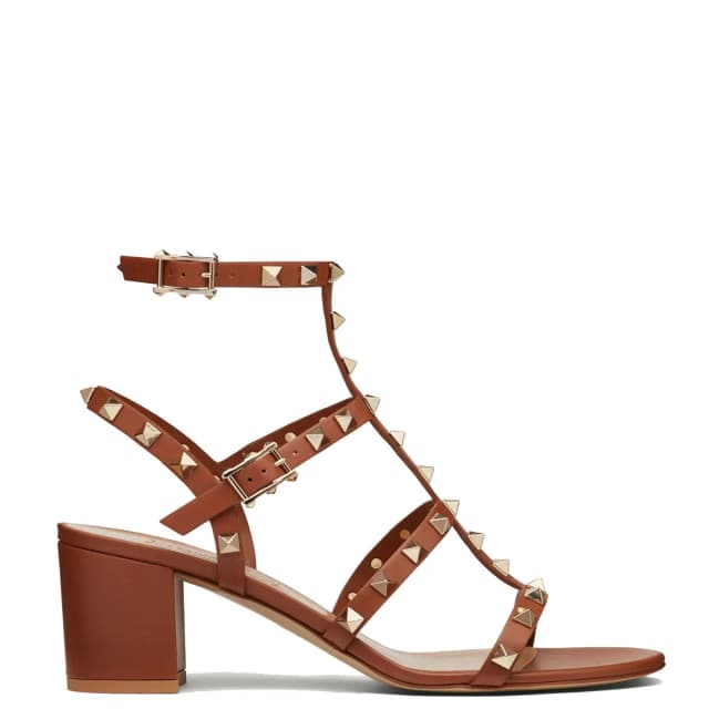 VALENTINO GARAVANI Rockstud Gladiator Block 60 Nappa, Selleria, image 1 of 1 from Cultstatus