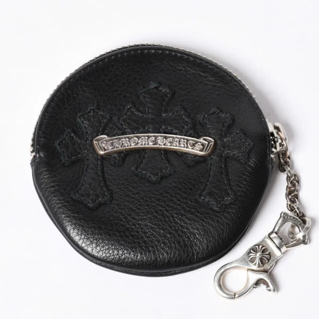Chrome Hearts Paper with Chain Cross Patch Leather Wallet 925 Sterling Silver in Silver Leather from The Reluxe, photo 1 of 1