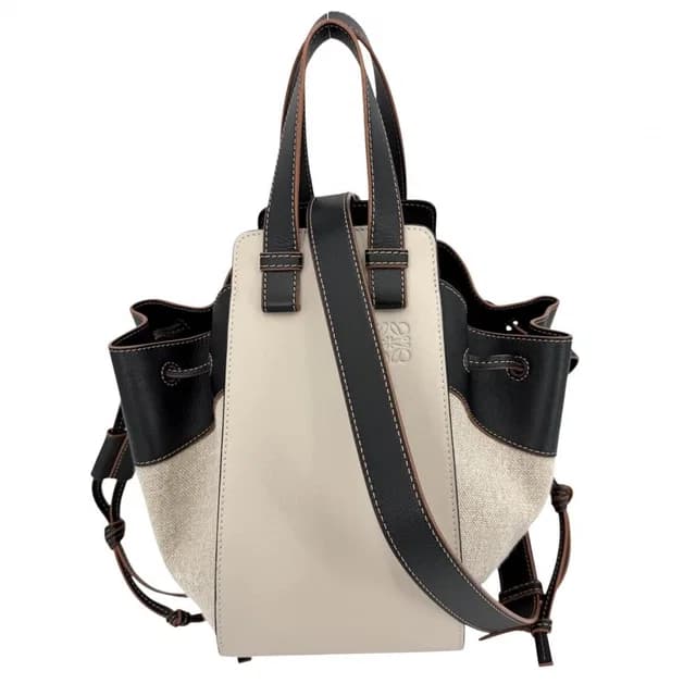 Loewe 2-Way Anagram Hammock Shoulder Crossbody Tote Bag Drawstring Leather in Leather from The Reluxe, photo 1 of 1