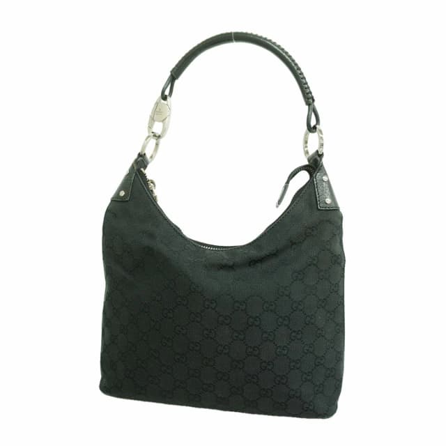 Gucci Handbag GG Canvas Black Silver in Black Canvas from The Reluxe, photo 1 of 1