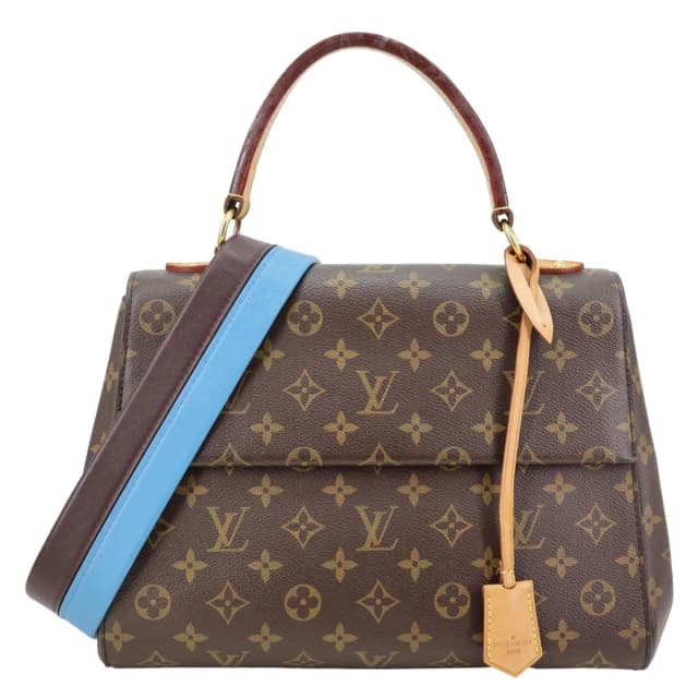 Louis Vuitton Cluny MM Monogram Canvas Crossbody Bag Brown in Brown Coated canvas from Dallas Designer Handbags, photo 1 of 1