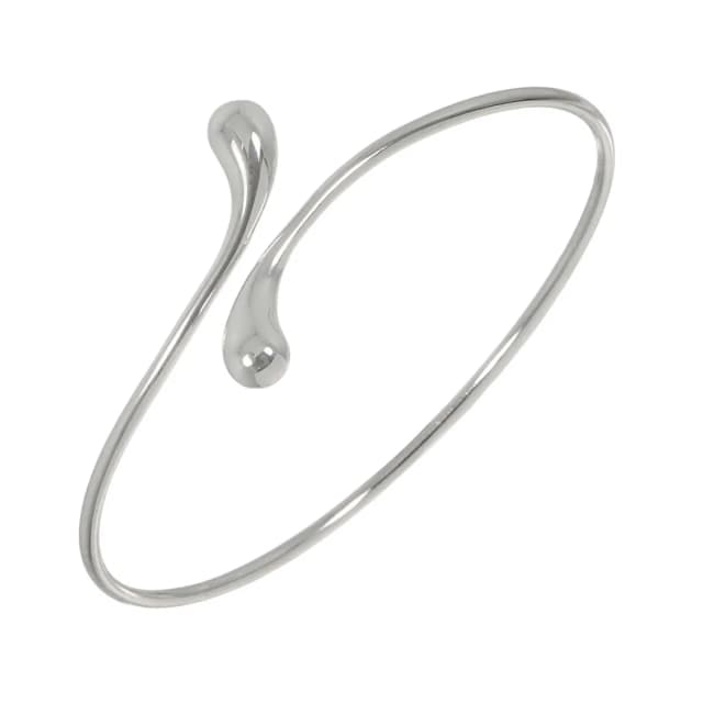 Tiffany & Co. Double Teardrop Bangle 17 925 Sterling Silver Bracelet in Silver from The Reluxe, photo 1 of 1
