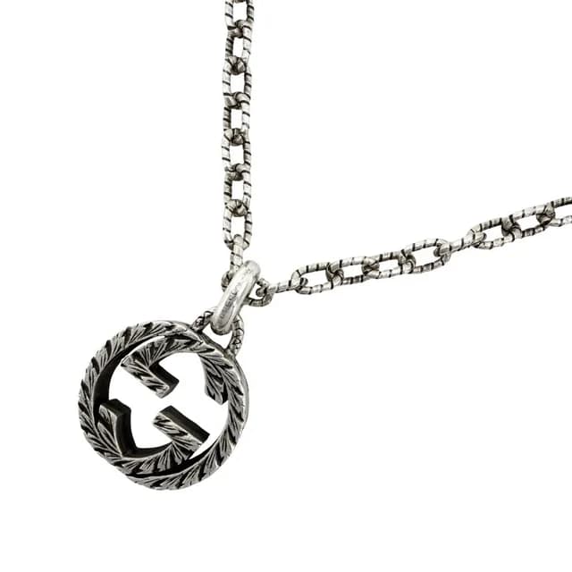 Gucci Necklace Interlocking G GG Long 925 Sterling Silver in Silver from The Reluxe, photo 1 of 1