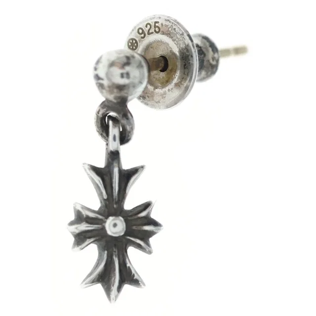Chrome Hearts Tny CH Pls Tiny CH Plus Drop Earrings Silver in Silver from The Reluxe, photo 1 of 1