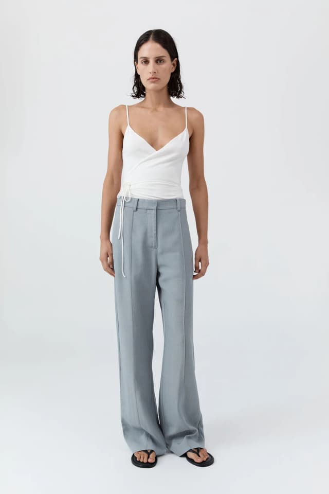 St Agni Ballerina Wrap Knit Top - Off White, image 1 of 1 from St. Agni