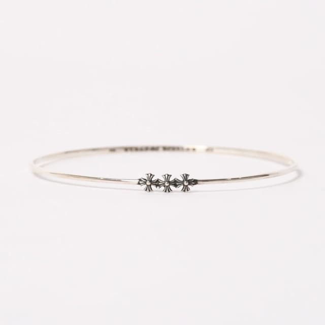 Chrome Hearts Bngl Bblgm Pls Bubblegum Plus Bangle 925 Sterling Silver Bracelet in Silver from The Reluxe, photo 1 of 1