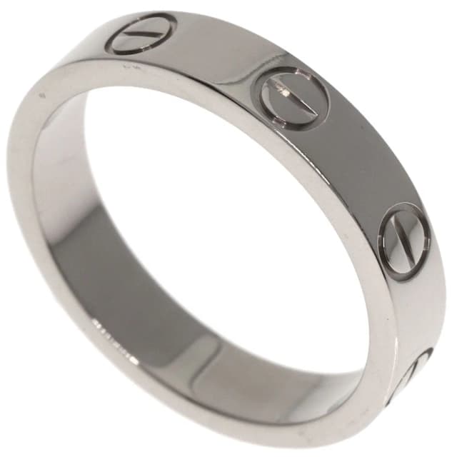 Cartier Mini Love Ring 48 18K White Gold in White from The Reluxe, photo 1 of 1