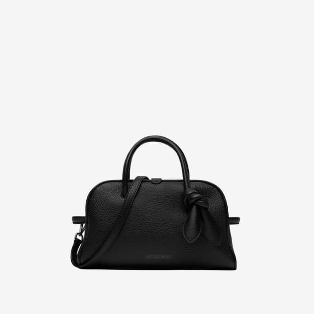 Jacquemus Top Handle Bag — Black Calfskin Leather in Black Calfskin from HEWI, photo 1 of 1