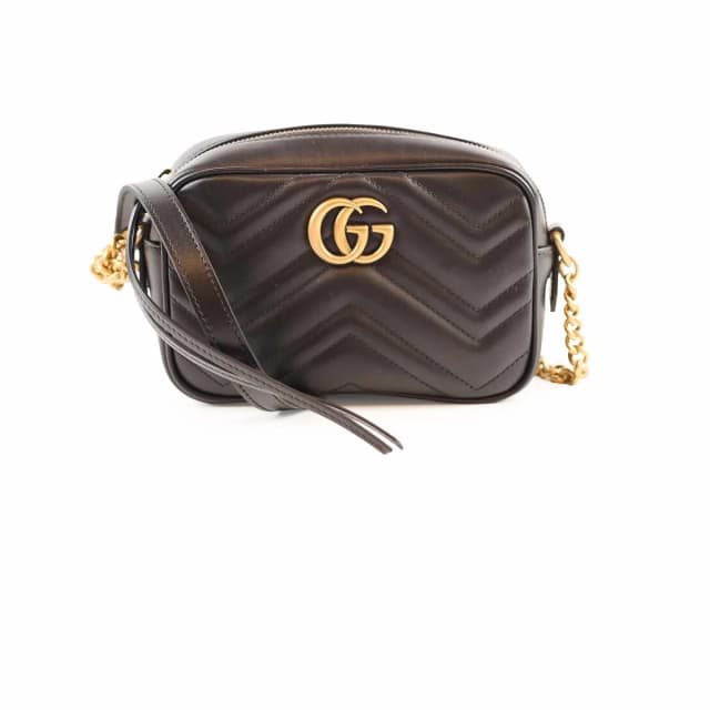 Gucci Mini Marmont Camera bag Black (2025) in Black Leather from The Purse Affair, photo 1 of 1