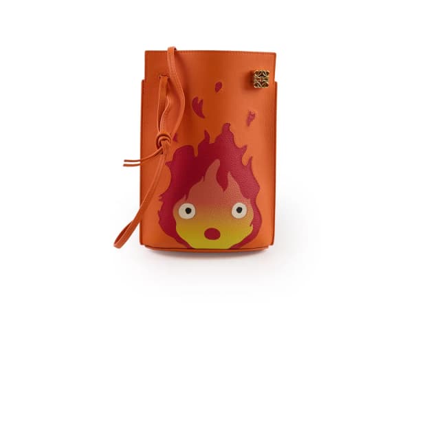 Loewe Howl's Moving Castle Calcifer Dice Pocket bag Calfskin Orange in Orange Calfskin from The Purse Affair, photo 1 of 1