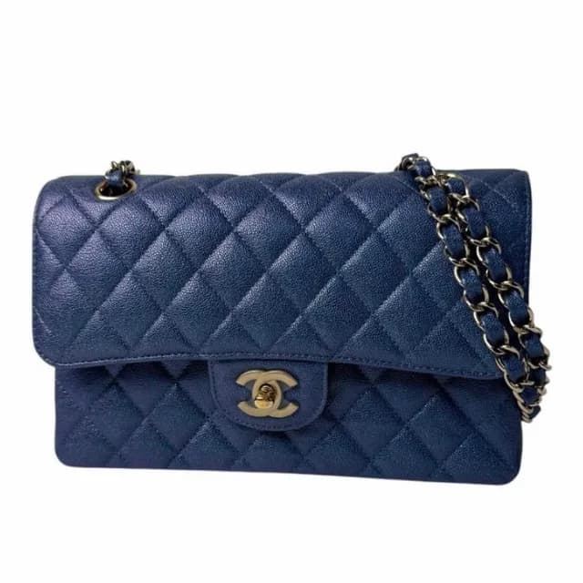 Chanel Quilted 23 Caviar Leather Double Flap Shoulder Bag in Caviar leather from The Reluxe, photo 1 of 1