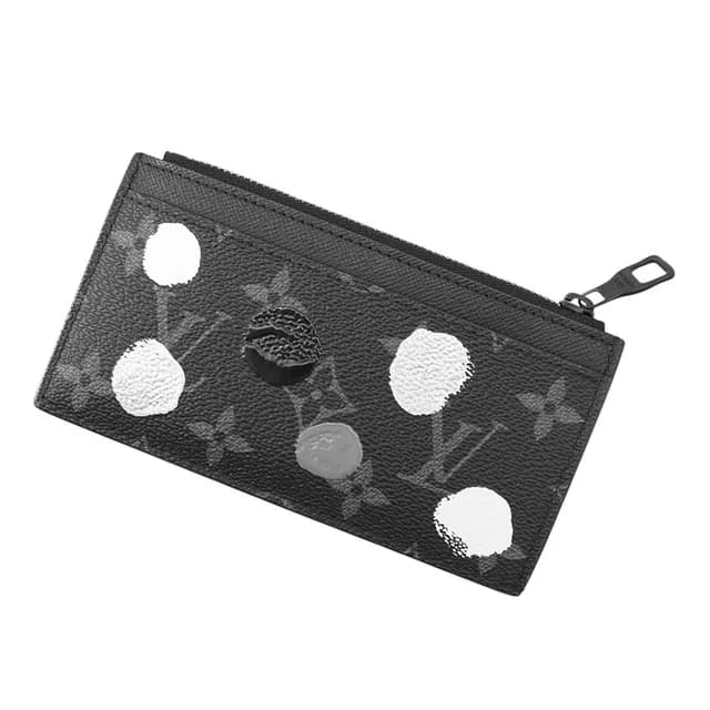 Card Case Monogram Eclipse LV YK Coin Holder Yayoi Kusama Black in Black from The Reluxe, photo 1 of 1