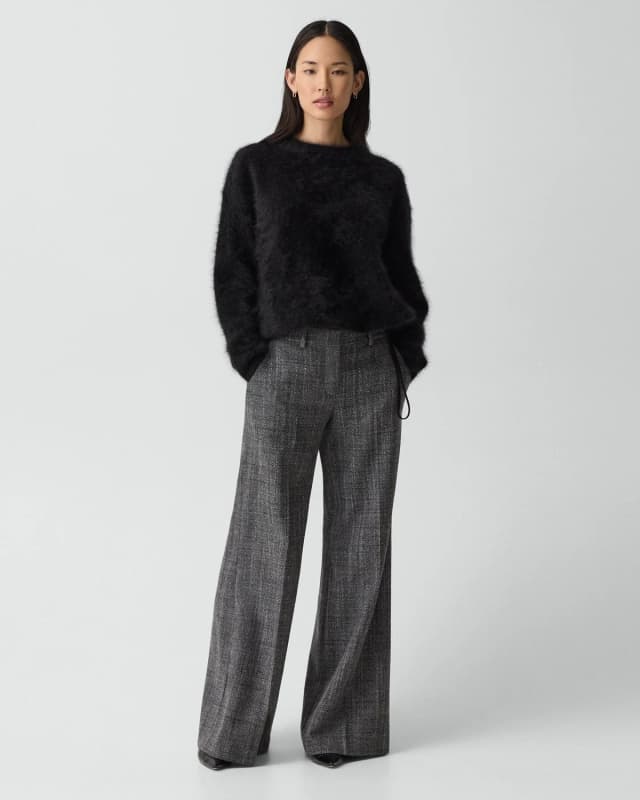 Theory Wide-Leg Pant in Malfile Wool, image 1 of 1 from Theory