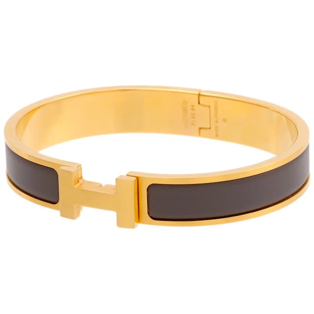 Hermès Click Crack GM Gold/Brown from VINTAGE QOO TOKYO, photo 1 of 1