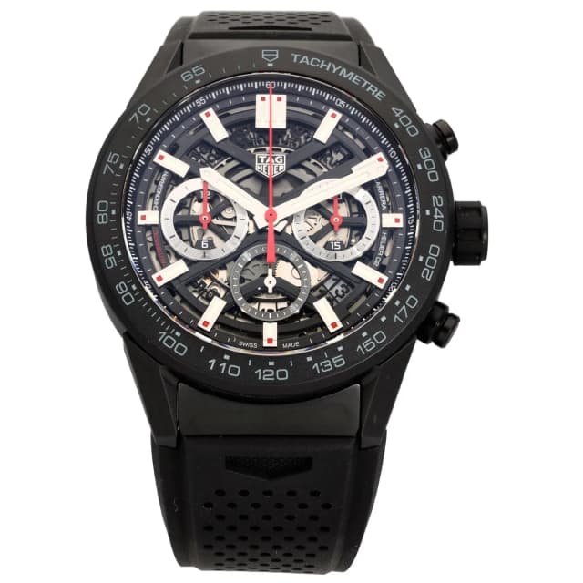 TAG Heuer Carrera CBG2A90 45mm Ceramic Watch in Ceramic from H&T, photo 1 of 1