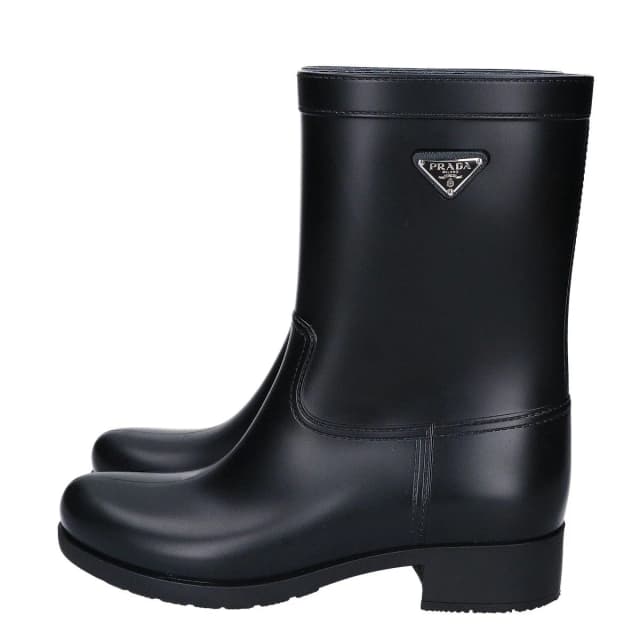 Prada Triangle Logo Rain Boots from The Reluxe, photo 1 of 1